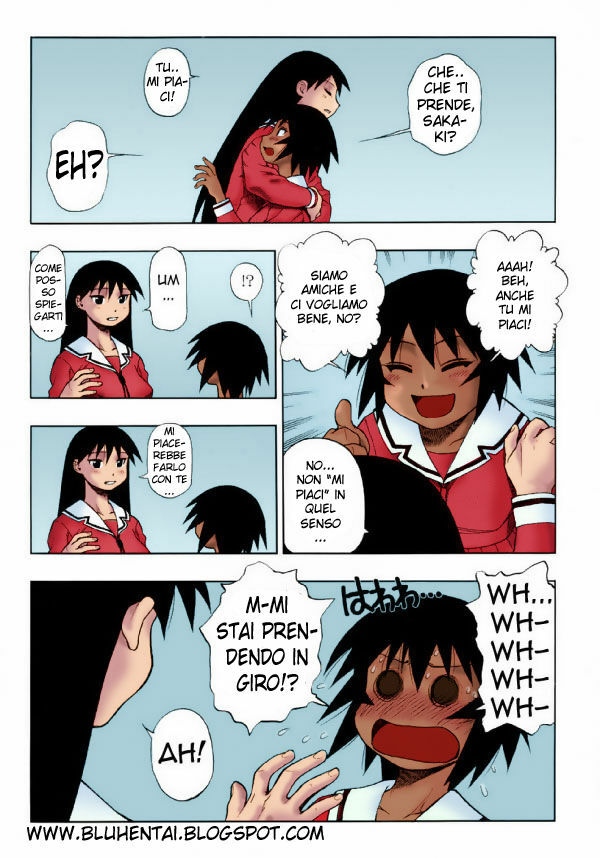 (C61) [Nikomark (Minazuki Juuzou)] Sakaki Mochi, Kagura Machi (NIKOMARK-DAIOH) (Azumanga Daioh) [Italian] [Le Silver] [Colorized] page 4 full