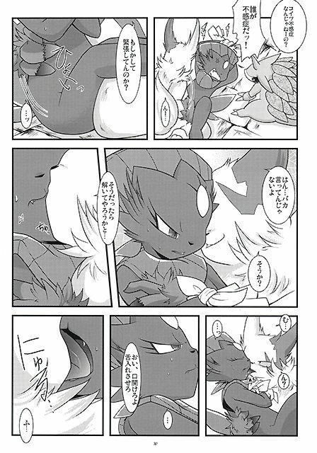 (Fur-st) [BLACK FANG (Ryoutani Kana)] Manyu Sama ga Are ya Kore ya to Sareru Hon (Pokémon) page 30 full