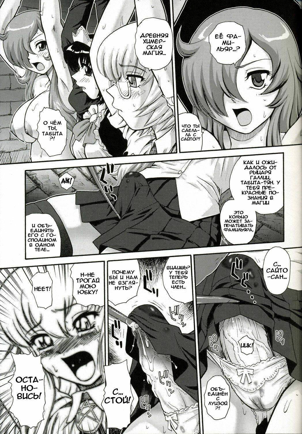 (C73) [Behind Moon (Q)] Louise no Tsukaima○ (Zero no Tsukaima) [Russian] [RaTaR] page 6 full