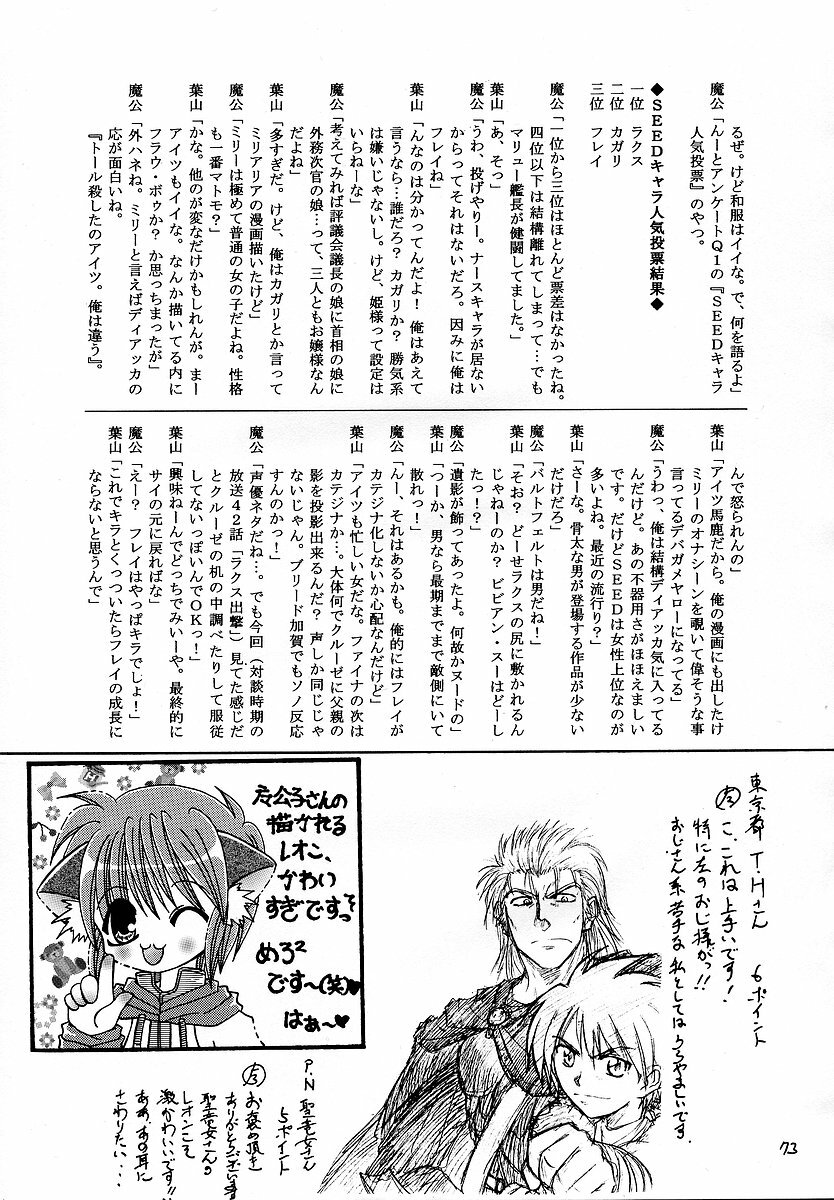 (C64) [RED RIBBON REVENGER (Makoushi)] RESPECTIVELY UNIVERSE (Gundam SEED) page 72 full