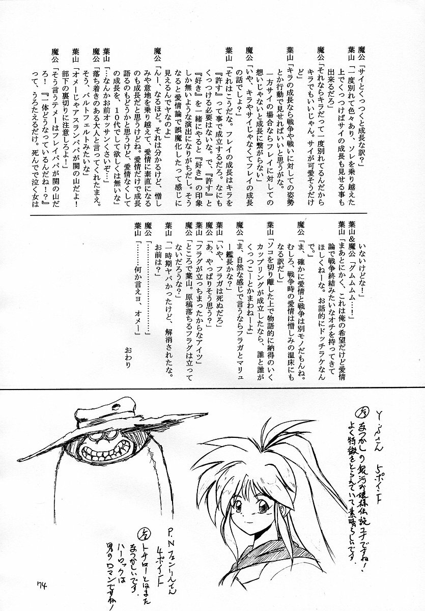 (C64) [RED RIBBON REVENGER (Makoushi)] RESPECTIVELY UNIVERSE (Gundam SEED) page 73 full