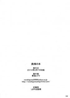 (SC46) [Higuma-ya (Nora Higuma)] Okusama no Hon (Dragon Quest V) - page 21