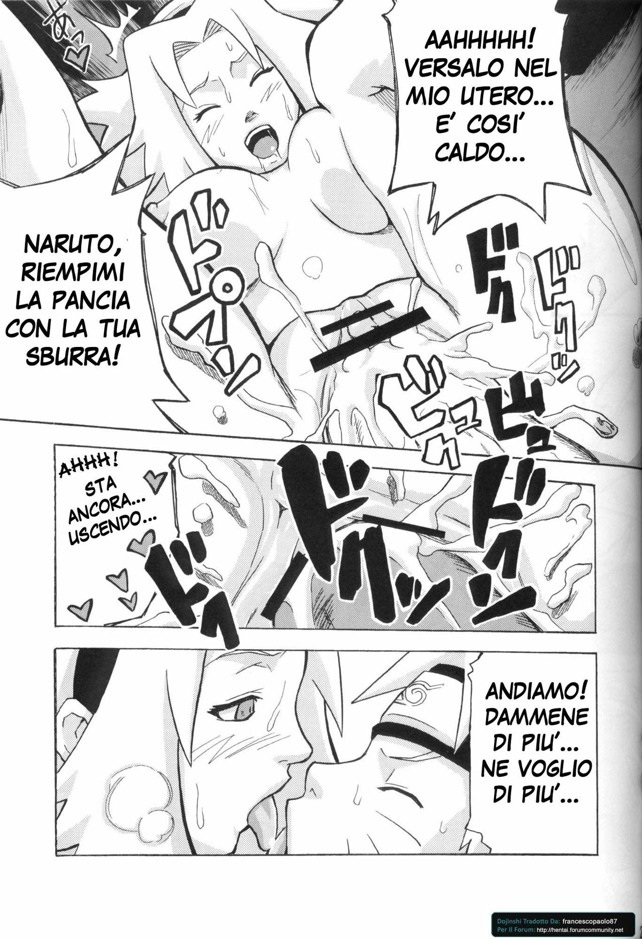 (C70) [Karakishi Youhei-dan Shinga (Sahara Wataru, Kanenomori Sentarou)] Toushatei (Naruto) [Italian] page 22 full