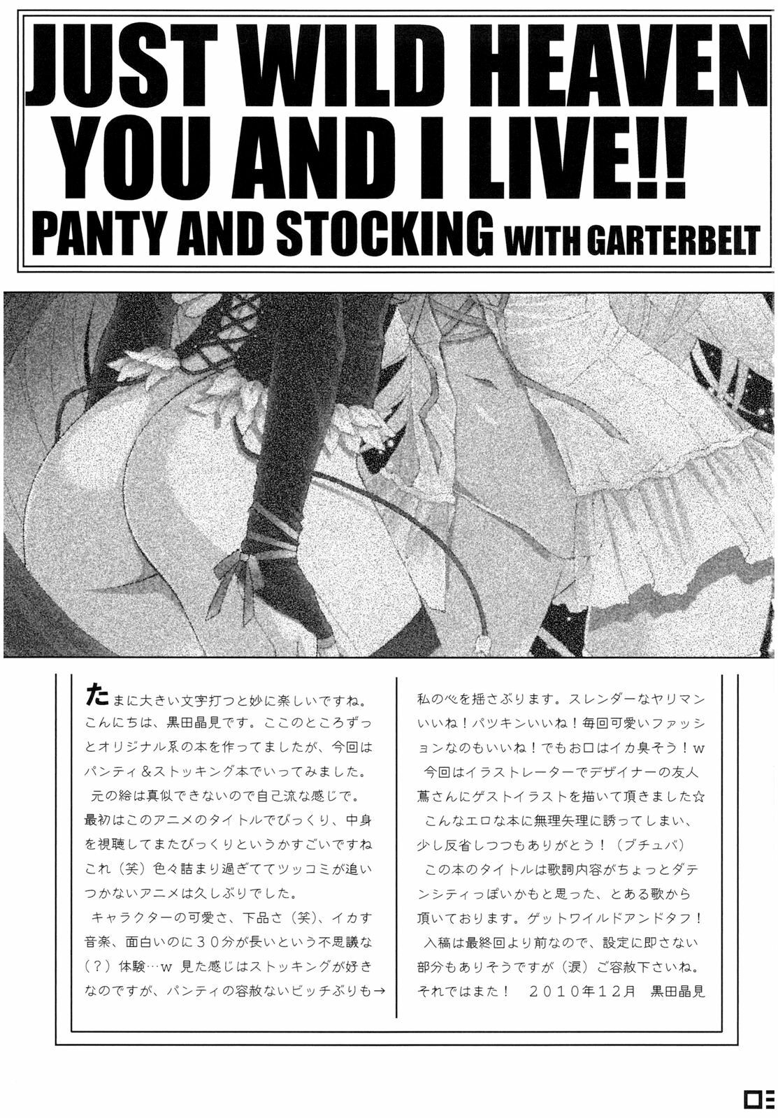 (C79) [Daizu Azuki (Kuroda Akimi)] WILD HEAVEN (Panty & Stocking with Garterbelt) [Chinese] [final個人漢化] page 2 full