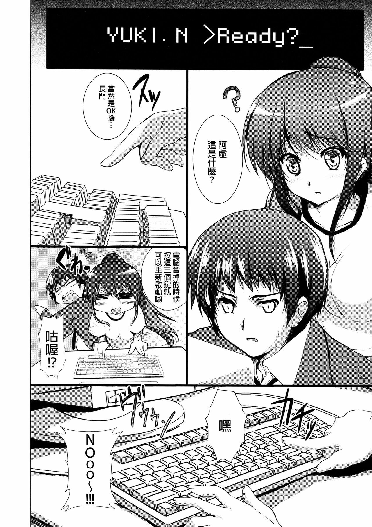 (C76) [Circle ARE (Kasi)] IN THE LOST WORLD (The Melancholy of Haruhi Suzumiya) [Chinese] [final個人漢化] page 8 full