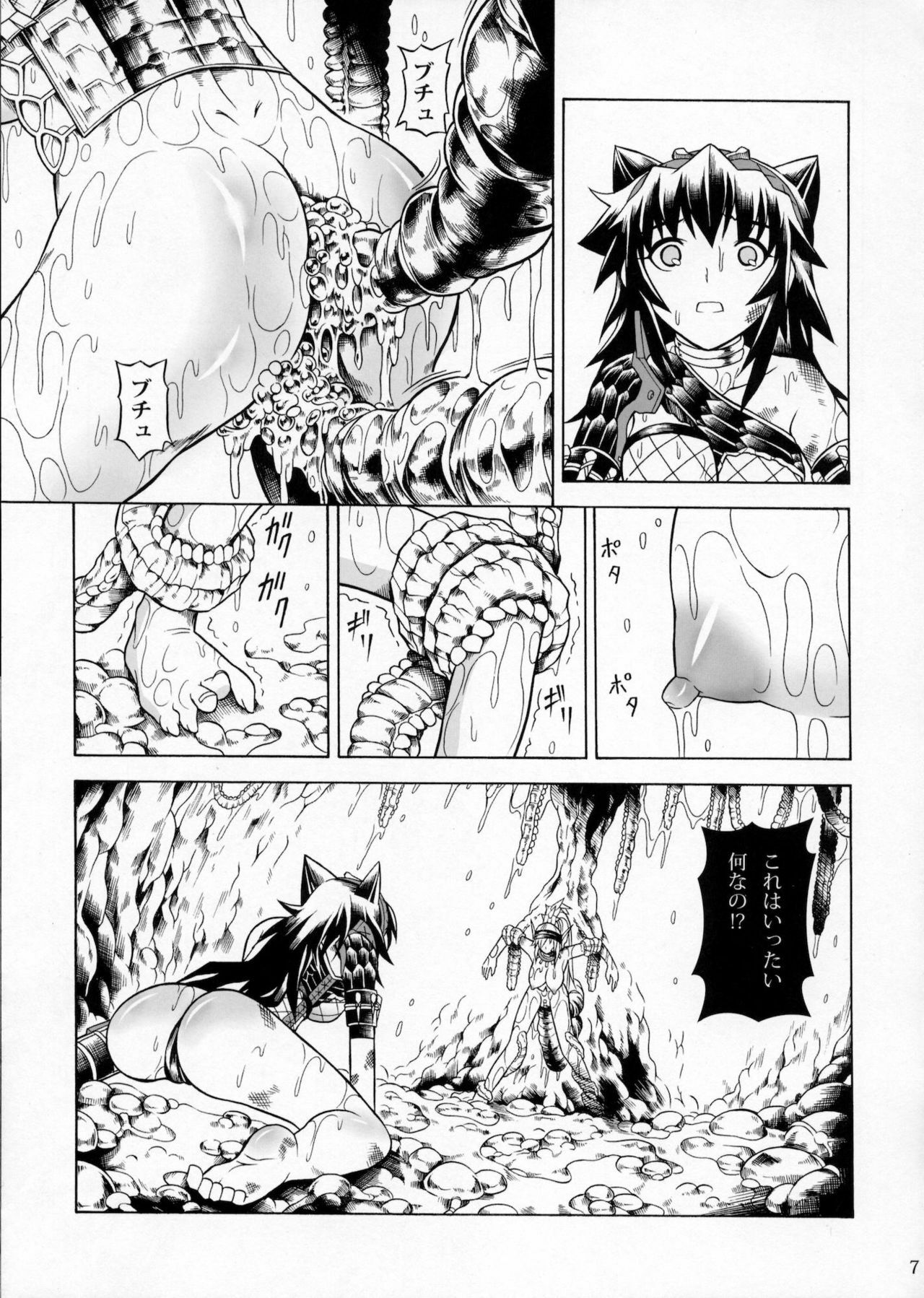 (C79) [Yokohama Junky (Makari Tohru)] Solo Hunter no Seitai 2 The second part (Monster Hunter) page 6 full