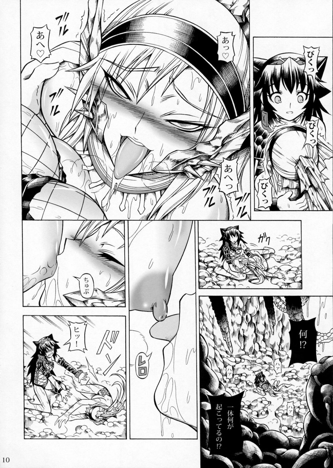 (C79) [Yokohama Junky (Makari Tohru)] Solo Hunter no Seitai 2 The second part (Monster Hunter) page 9 full