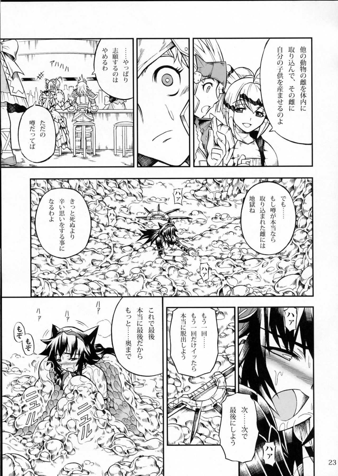 (C78) [Yokohama Junky (Makari Tohru)] Solo Hunter no Seitai 2 THE FIRST PART (Monster Hunter) page 22 full