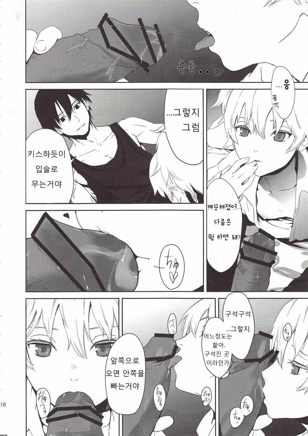 (SC47) [Ajisaidenden (Kawakami Rokkaku, Takanashi Rei)] CANON -LEARN AND SING- (Darker than Black: The Black Contractor) [Korean] [Team HA-NU] page 9 full