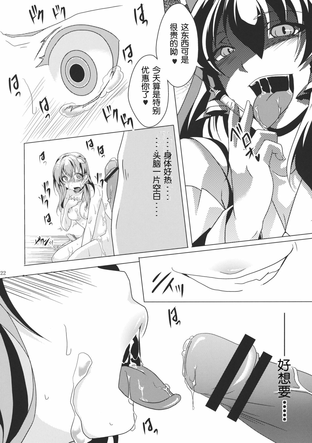 (C80) [Goshujinsama no Omochabako (hal)] Ochi Miko (Touhou Project) [Chinese] [wwy个人汉化] page 22 full