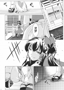 (C80) [Goshujinsama no Omochabako (hal)] Ochi Miko (Touhou Project) [Chinese] [wwy个人汉化] - page 4