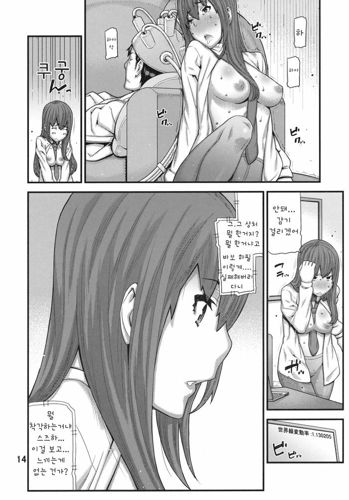 (C79) [BLACK FLY (Ikegami Tatsuya)] Sonna no Zurui (Steins;Gate) [Korean] [Team HANU] page 14 full