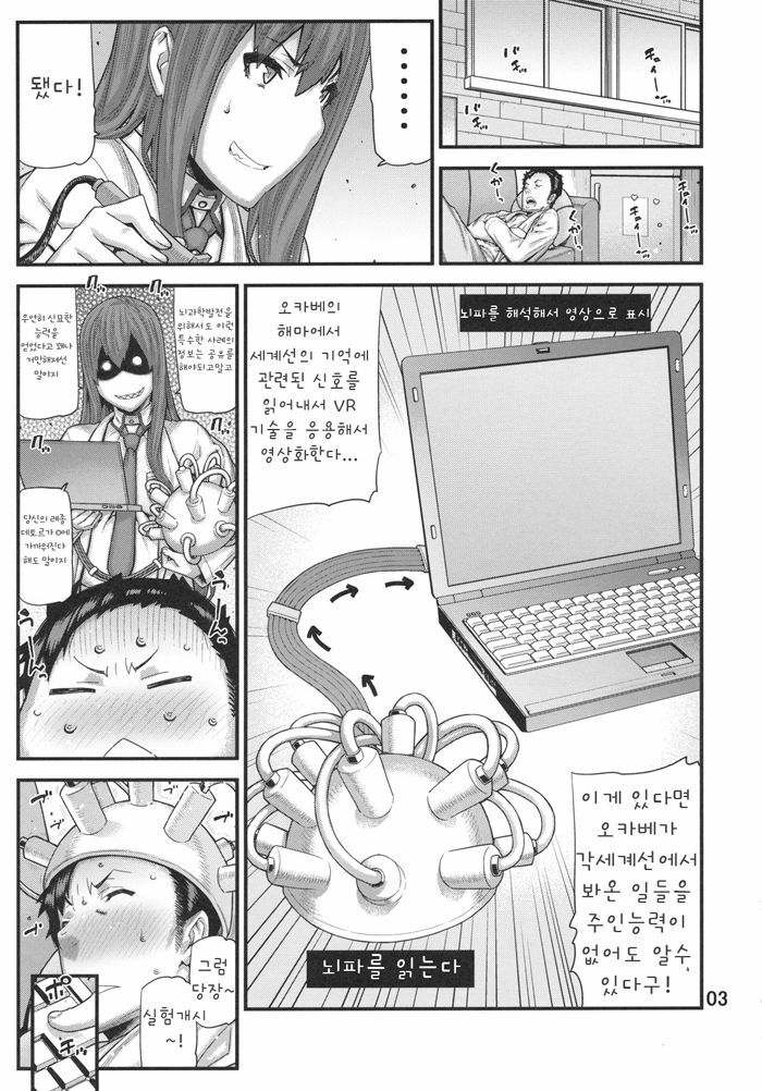 (C79) [BLACK FLY (Ikegami Tatsuya)] Sonna no Zurui (Steins;Gate) [Korean] [Team HANU] page 2 full