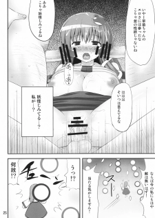 (C80) [Fukutsuu Okosu (Kaiou)] Youkai Jimita Ryoukuhatsu Ningen (Touhou Project) - page 24
