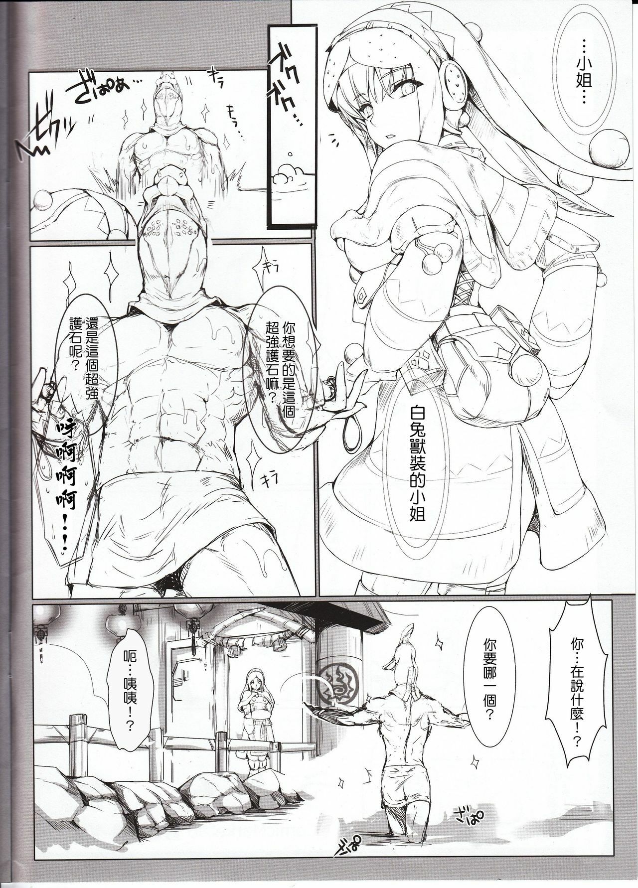 (C80) [UDON-YA (Kizuki Aruchu, ZAN)] Udonko Vol. 10 (Monster Hunter) [Chinese] [清純突破漢化組] page 2 full