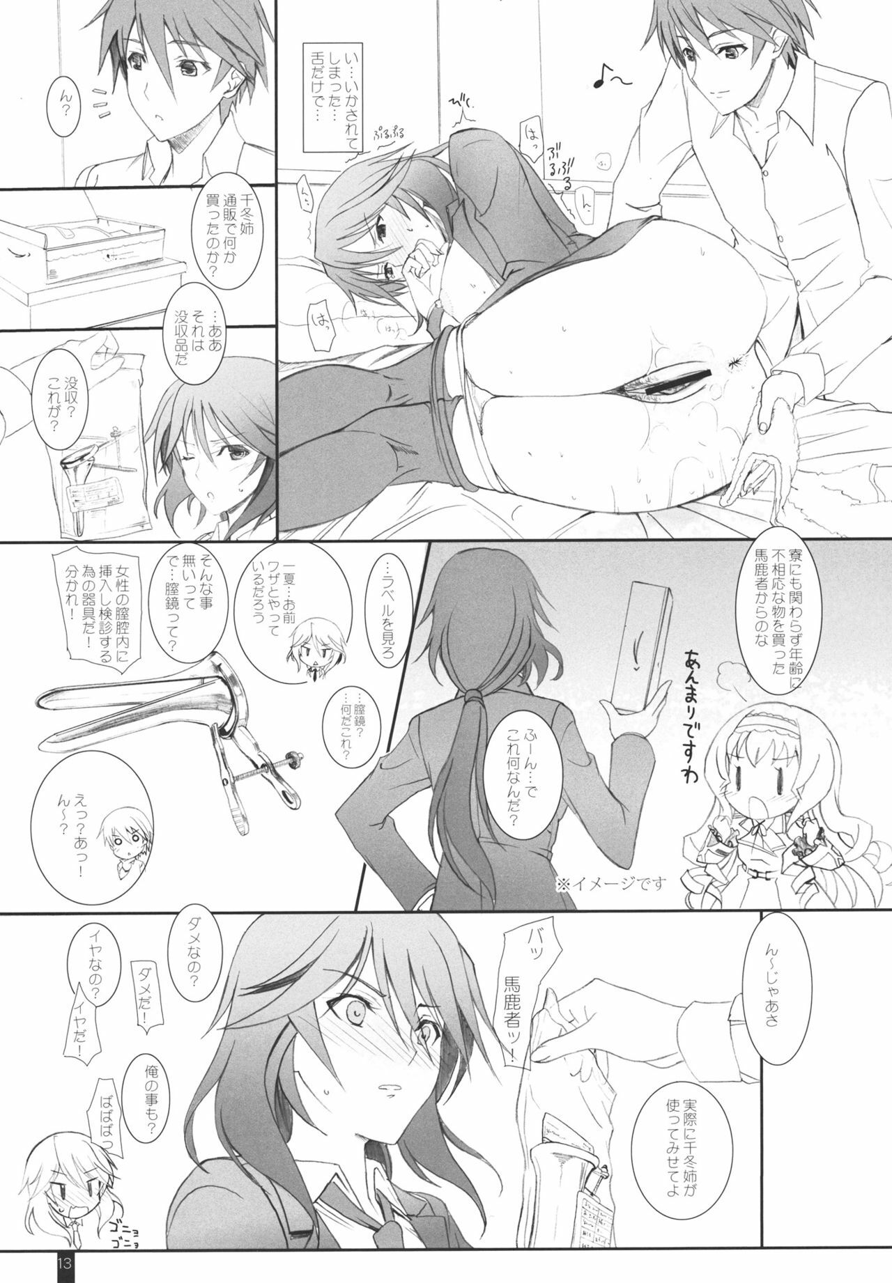 (C80) [Kemokomoya (Komori Kei)] Ano Chifuyu-nee no Hazukashigaru Kao ga Mitai! (Infinite Stratos) page 12 full