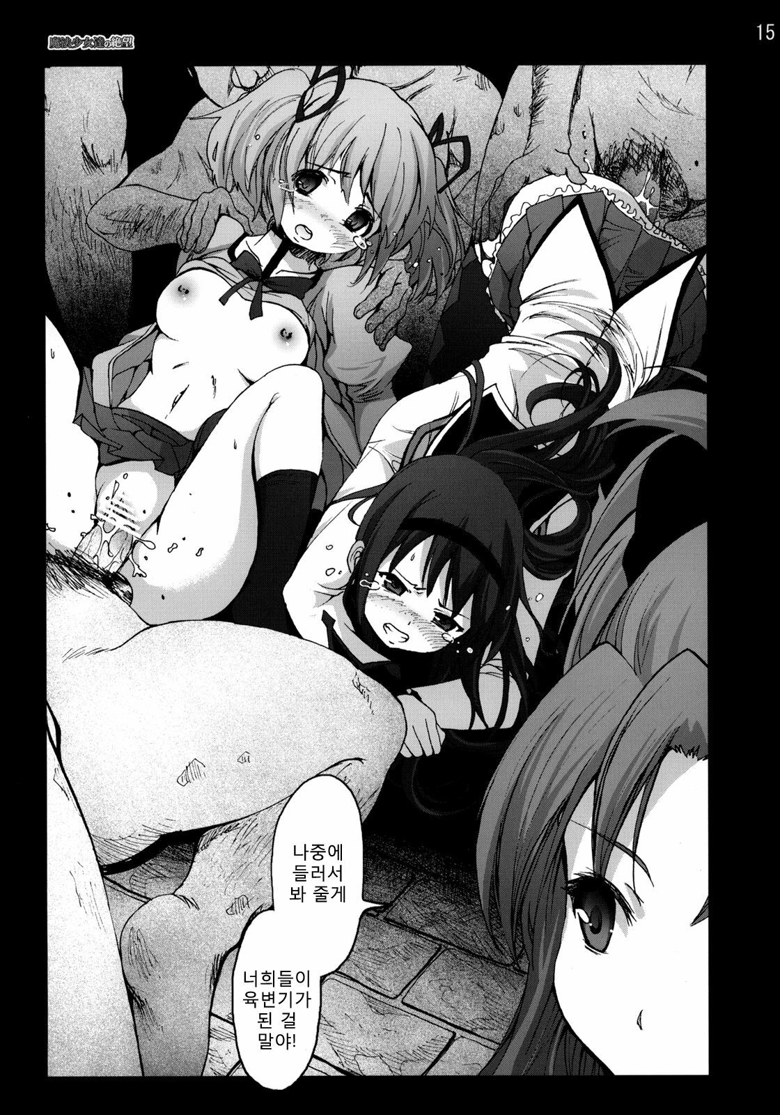 [Mokusei Zaijuu] Mahoushoujotachi no Zetsubou (Puella Magi Madoka☆Magica) (korean) page 14 full