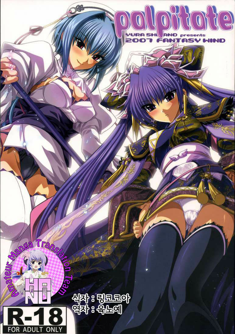 (C73) [FANTASY WIND (Shinano Yura)] palpitate (Koihime Musou, Sangokushi Taisen) [Korean] [Team HA-NU] page 1 full