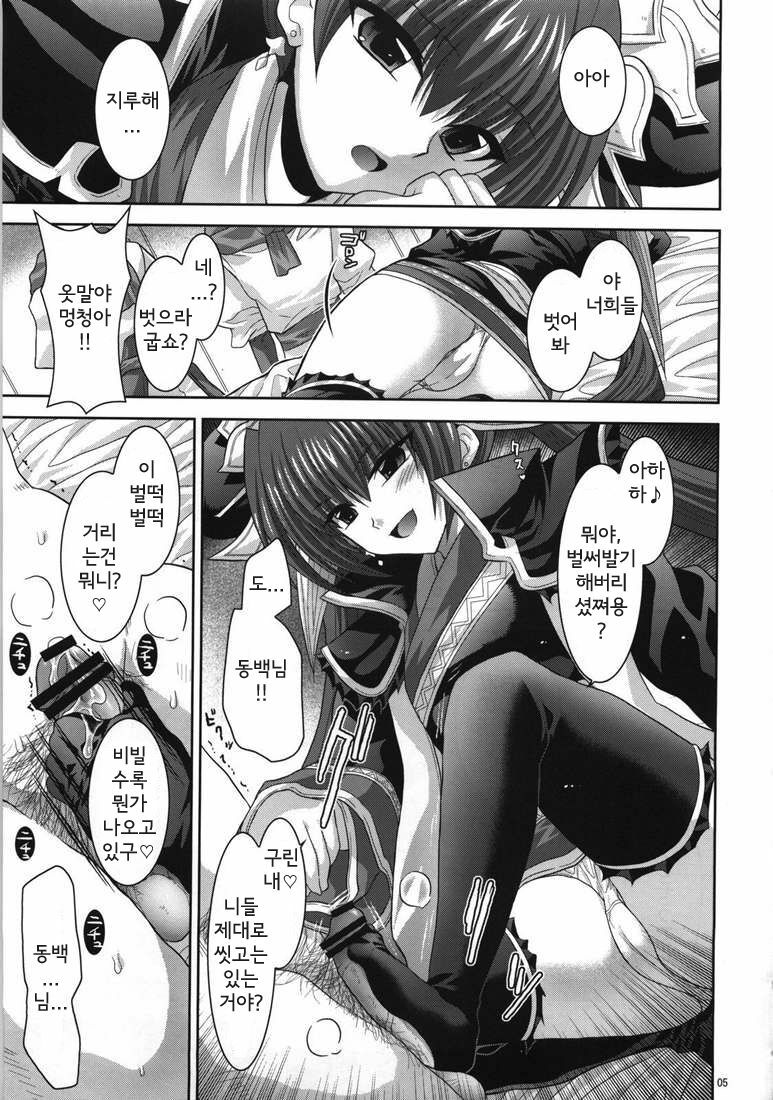 (C73) [FANTASY WIND (Shinano Yura)] palpitate (Koihime Musou, Sangokushi Taisen) [Korean] [Team HA-NU] page 3 full