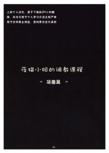 (C76) [Nagaredamaya (BANG-YOU, Shindou)] Yoruneko-san no Shitsuke Kata -Kubiwa Hen- (Bleach) [Chinese] [上校汉化] - page 3