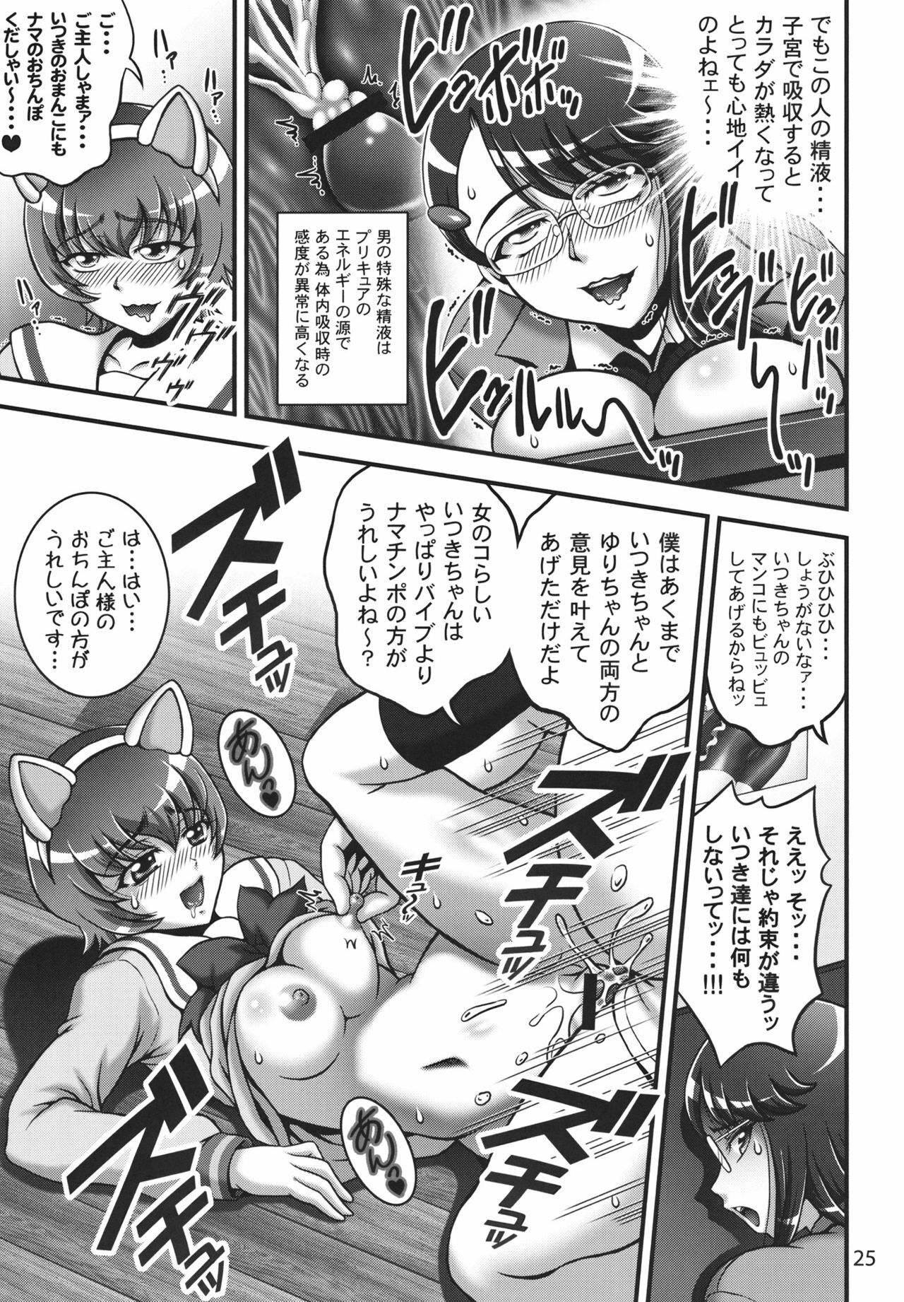 (C80) [Kuroyuki (Kakyouin Chiroru)] Milk Catches 1 (Heartcatch Precure!) page 24 full