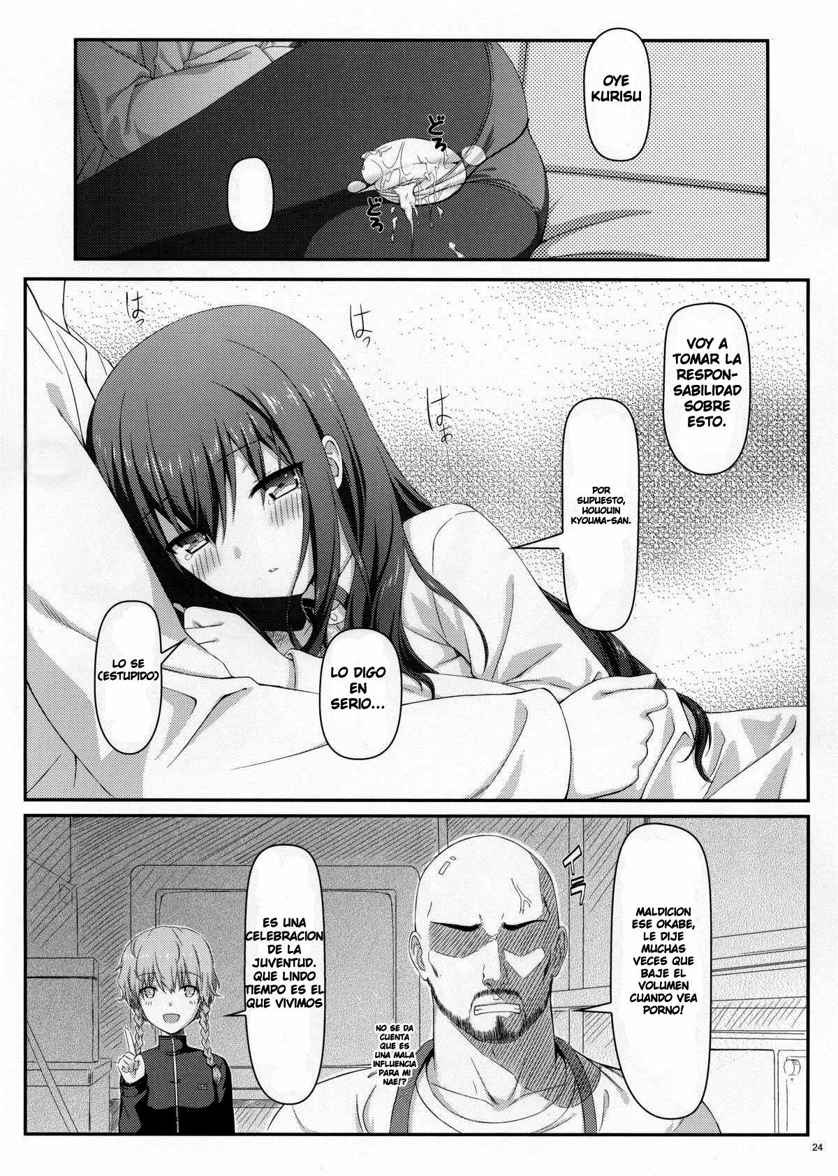 (C80) [Shadow Sorceress Communication Protocol (Hiten Onee-ryuu)] Tengoku e no Bullet Train (Steins;Gate) [Spanish] {Koi-subs} page 24 full