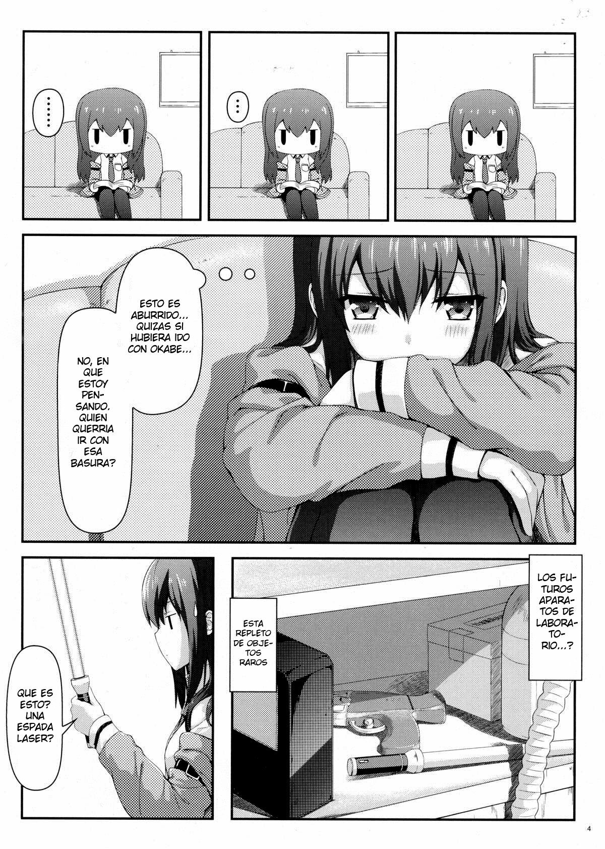 (C80) [Shadow Sorceress Communication Protocol (Hiten Onee-ryuu)] Tengoku e no Bullet Train (Steins;Gate) [Spanish] {Koi-subs} page 4 full