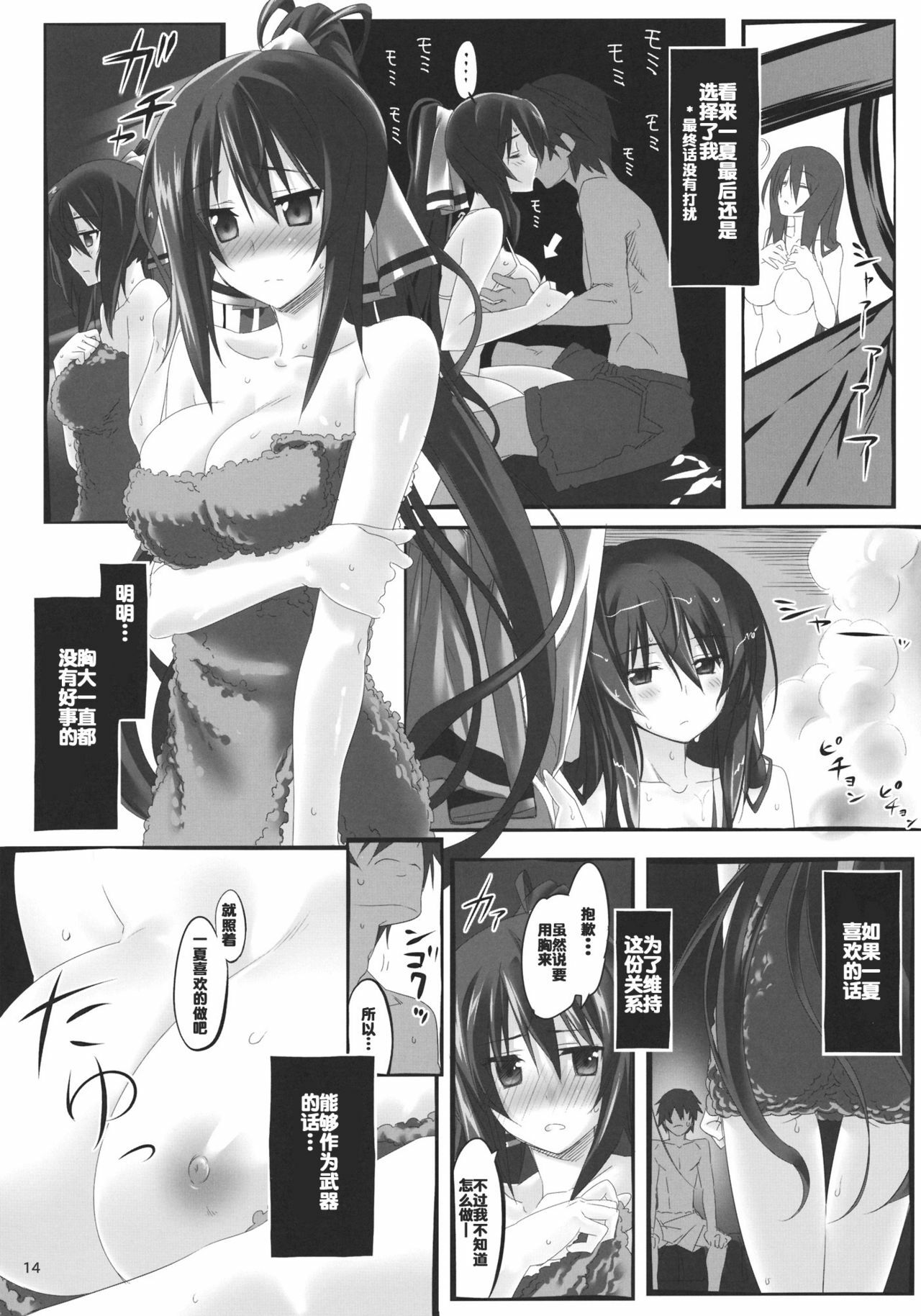 (C80) [Himura Nyuugyou (Himura Kiseki)] Yuuzai Shouko Bukken Sangou (IS ) [Chinese] [空気系汉化] page 14 full