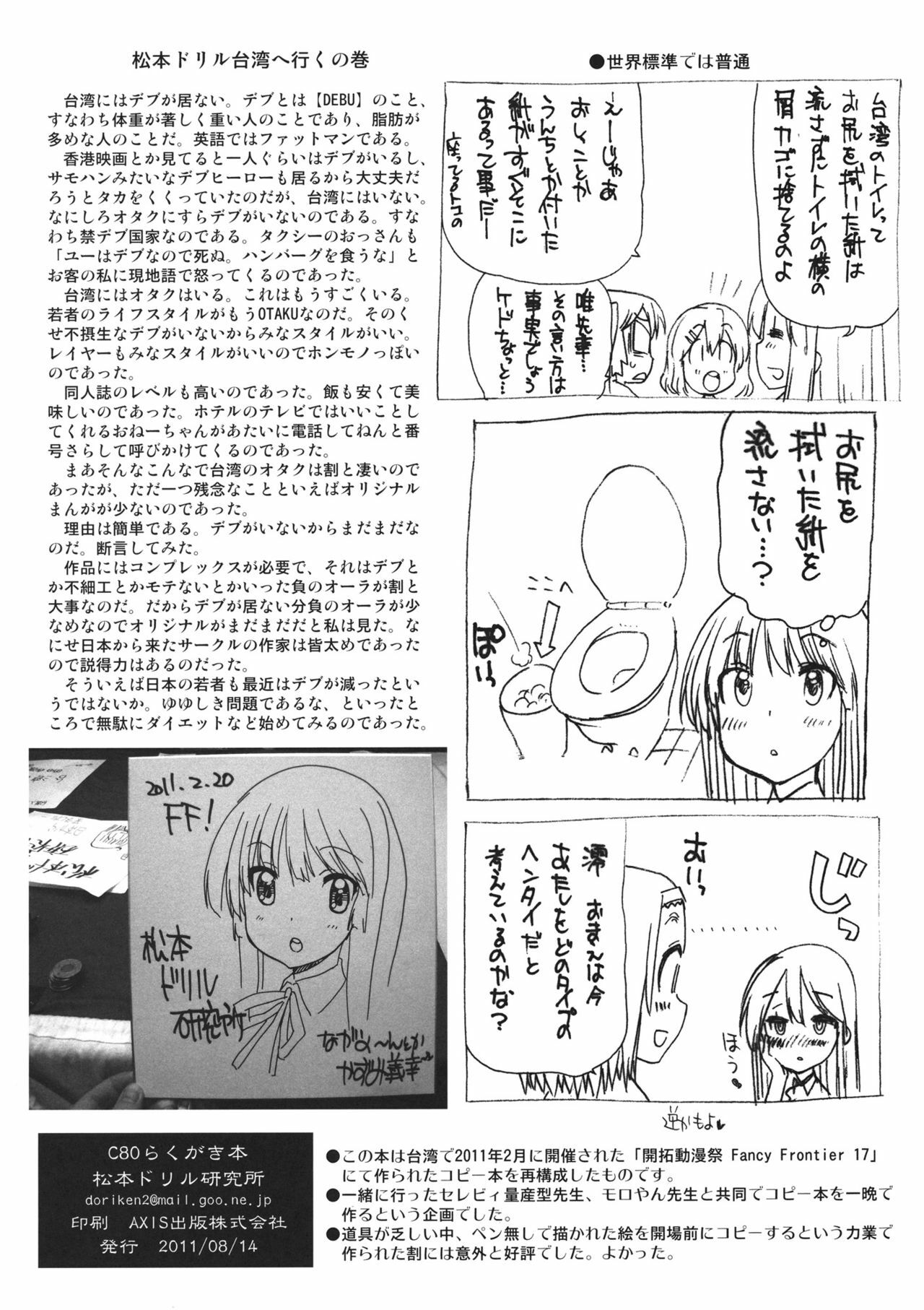 (C80) [Matsumoto Drill Kenkyuujo] C80 Rakugakibon (Various) page 8 full