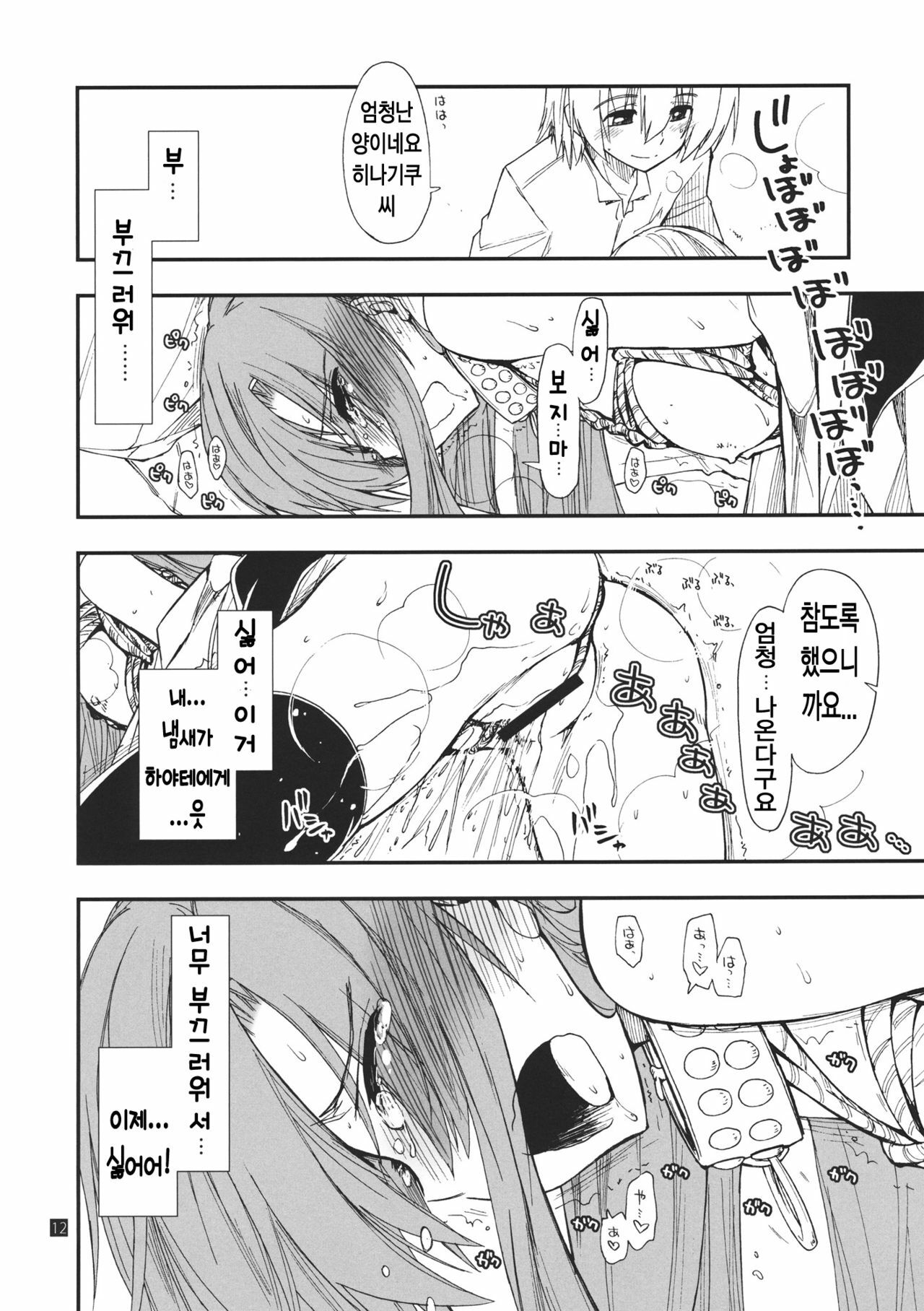 (C80) [Girigiri Nijiiro (Kamino Ryu-ya)] Hina to Hayate (Hayate no Gotoku!) [Korean] [Team HA-NU] page 12 full