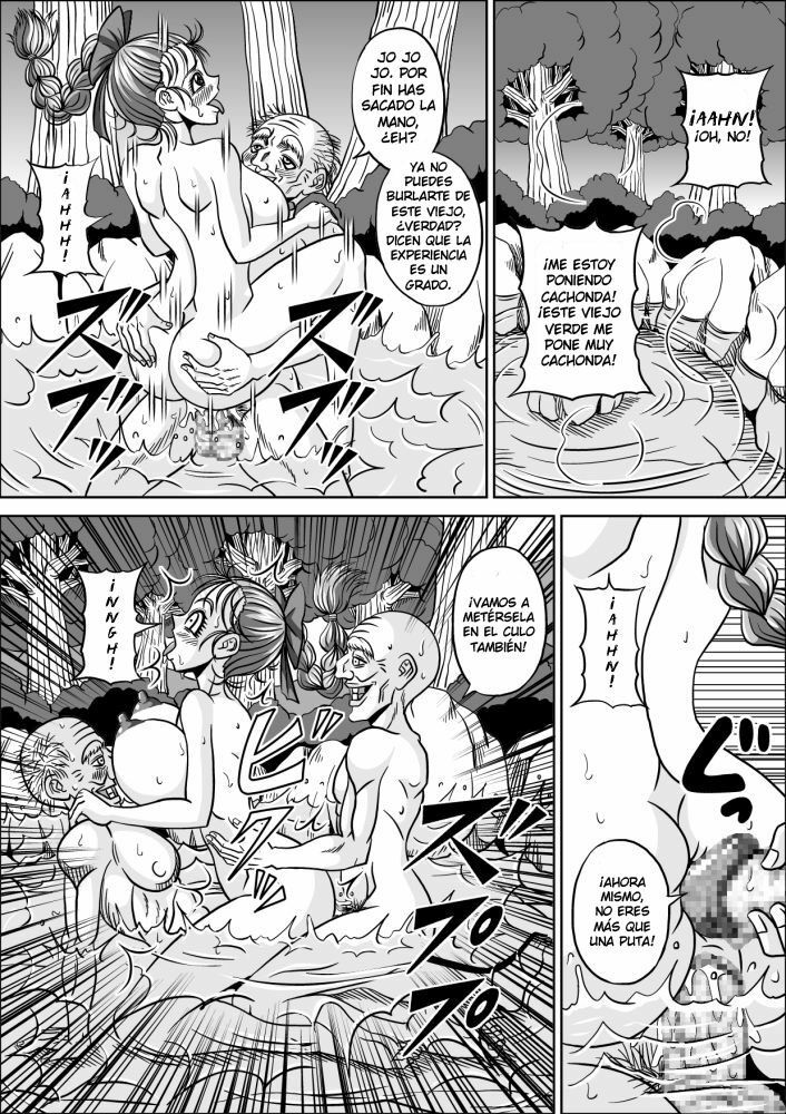 [Pyramid House (Muscleman)] Onsen Jijii VS Bulma | Los Viejos Verdes de las Fuentes Termales VS Bulma (Dragon Ball) [Spanish] [Japandream Scantrad] page 23 full