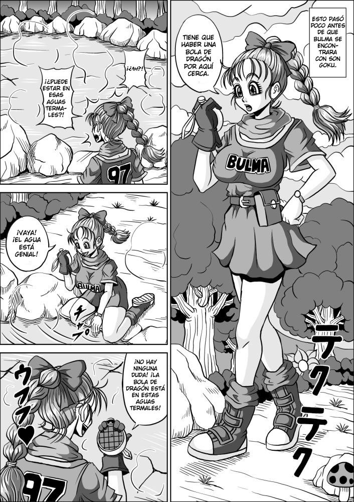 [Pyramid House (Muscleman)] Onsen Jijii VS Bulma | Los Viejos Verdes de las Fuentes Termales VS Bulma (Dragon Ball) [Spanish] [Japandream Scantrad] page 6 full