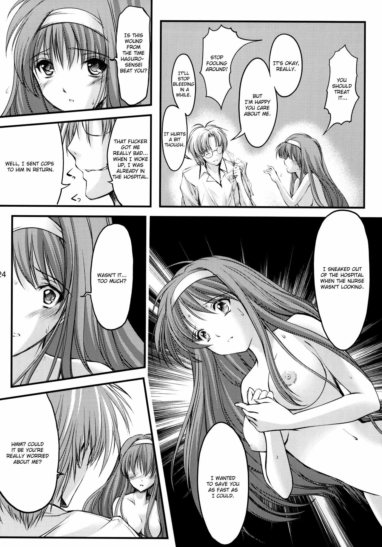 (C80) [HIGH RISK REVOLUTION (Aizawa Hiroshi)] Shiori Dai-Juuhachi-Shou Koigokoro, Shoushin (Tokimeki Memorial) [English] [Usual Translations] page 23 full