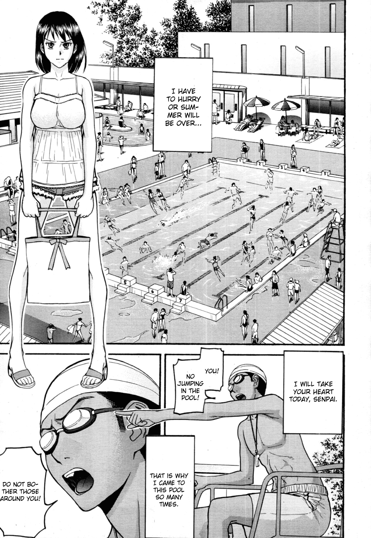 [Inomaru] Pool-giwa no Roshutsushi | Poolside Exposure Specialist (COMIC MUJIN 2011-10) [English] [CGrascal] page 1 full