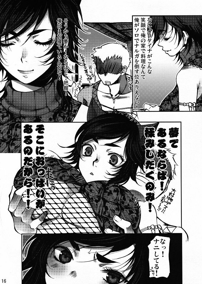 (C80) [Laikaloid (Kamitani)] Monmon Karyuudo 1 (Monster Hunter) page 15 full