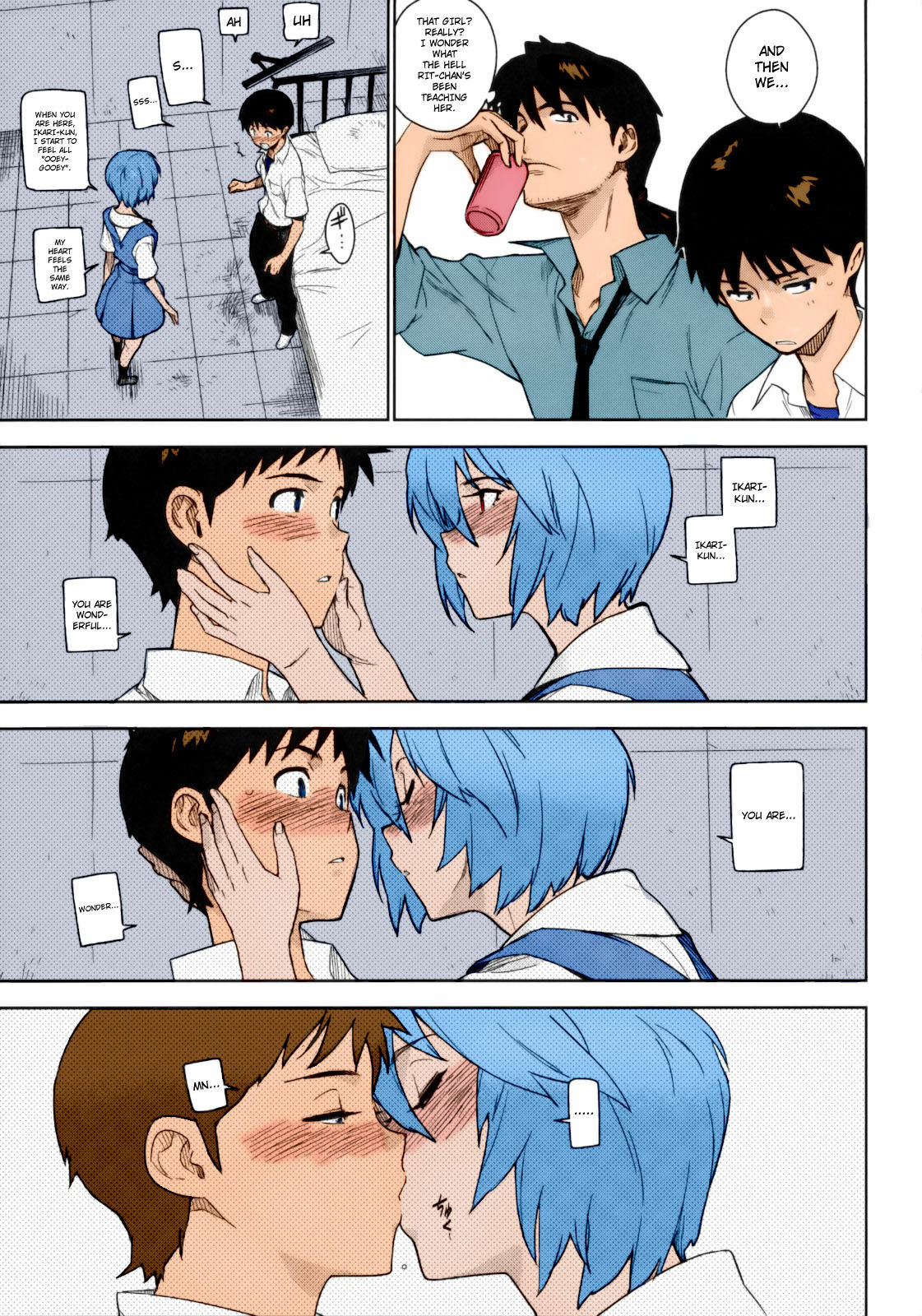 [enuma elish (Yukimi)] LIKE A BEAST (Neon Genesis Evangelion) [English] ==Strange Companions== [Colorized] page 6 full