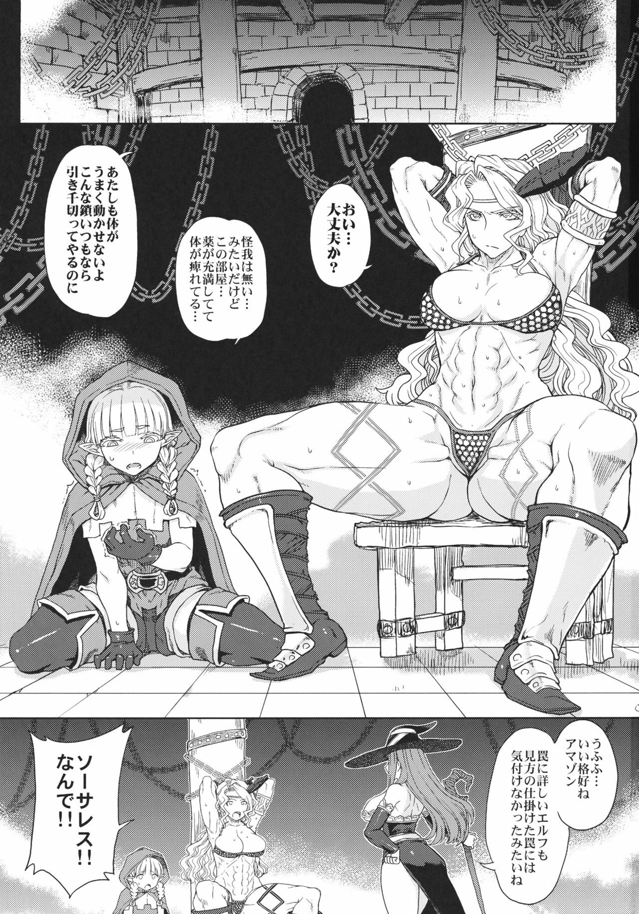 (C80) [Choujikuu Yousai Kachuusha (Denki Shougun)] GODDESS CROWN (Dragon's Crown) page 2 full