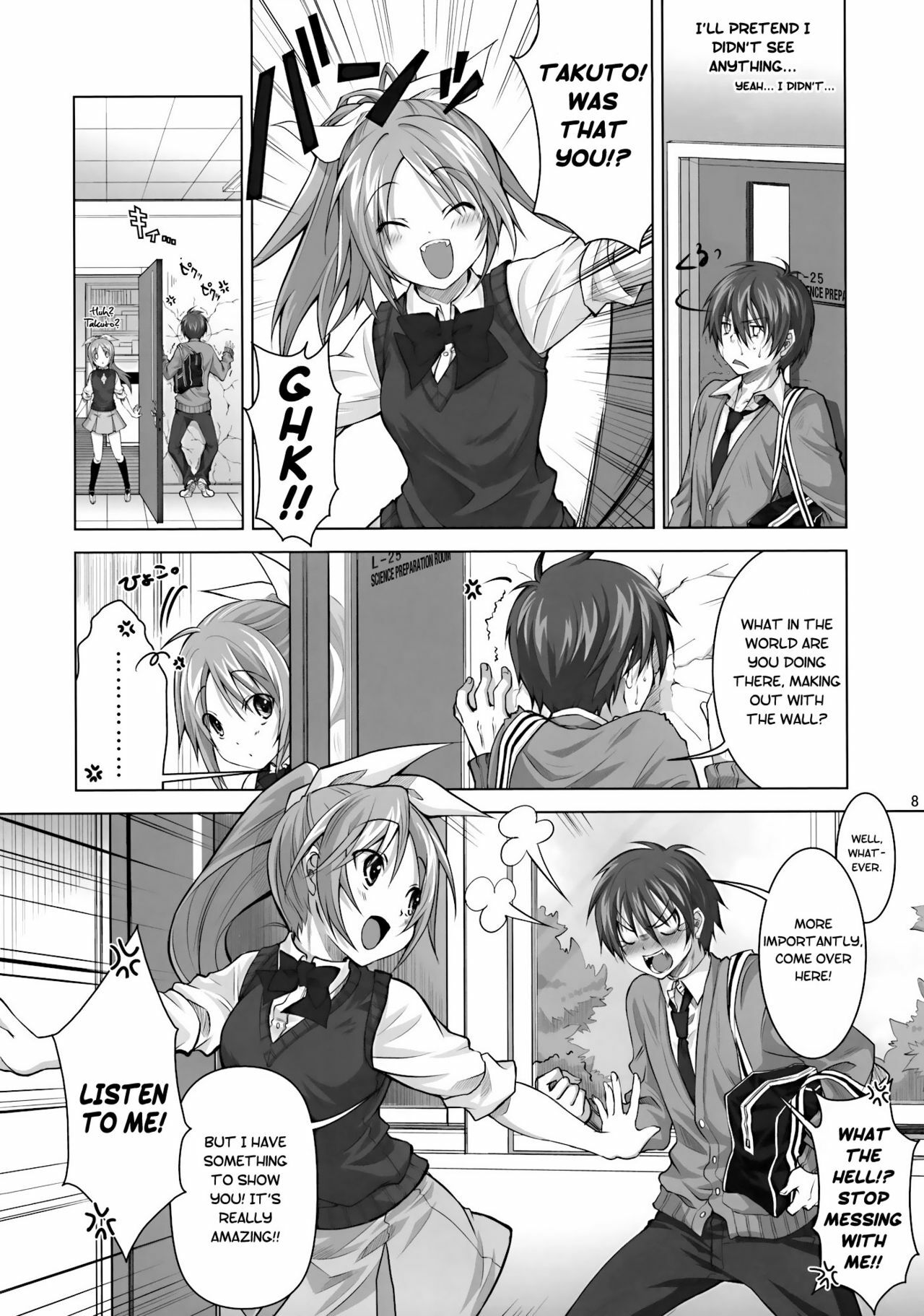 (C77) [Reak (TAKTO)] Koi no Mahou wa Jitsuryoku Koushi!? | Love magic makes her daring!? [English] [Genesis Translations] page 7 full