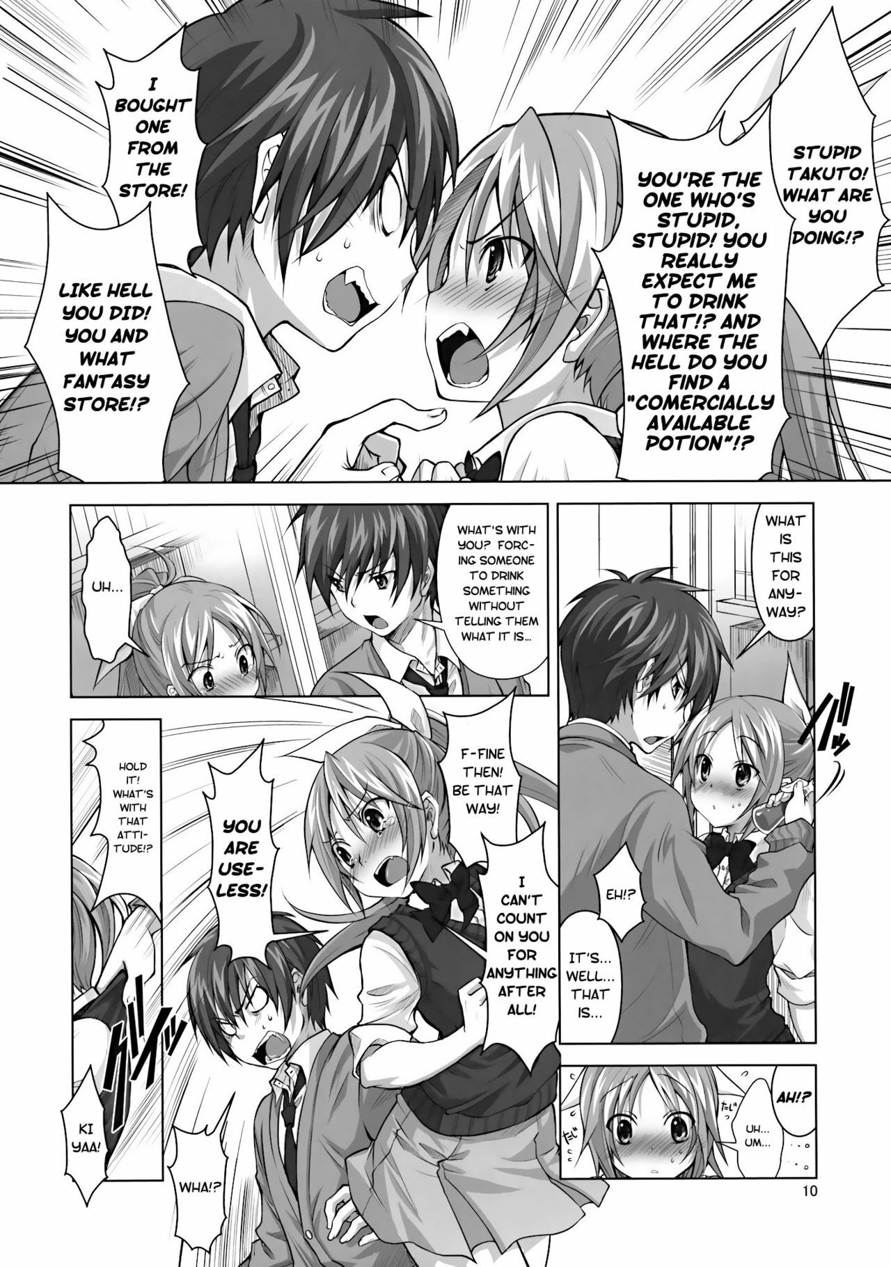 (C77) [Reak (TAKTO)] Koi no Mahou wa Jitsuryoku Koushi!? | Love magic makes her daring!? [English] [Genesis Translations] page 9 full