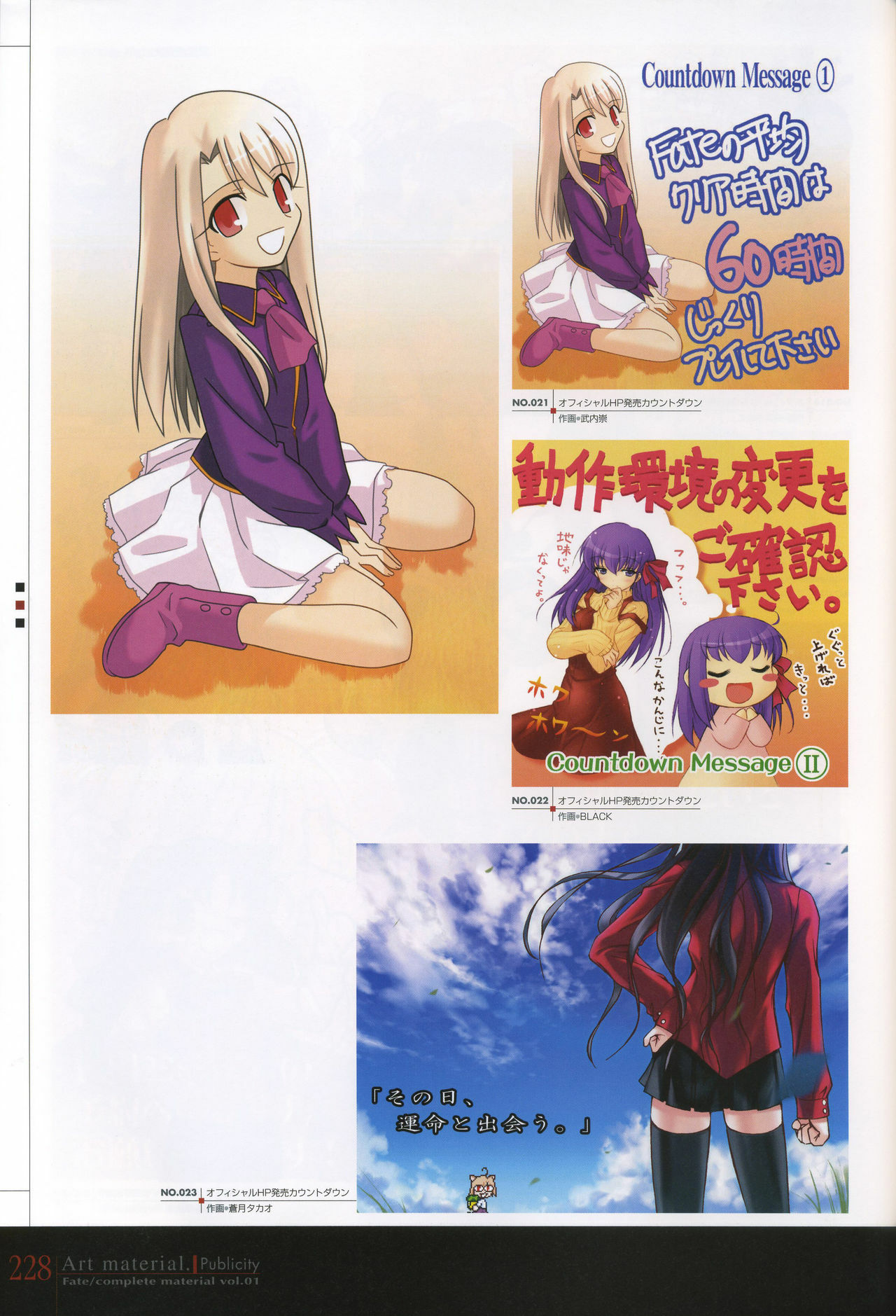 [Type-Moon] Fate/complete material I - Art material. page 233 full