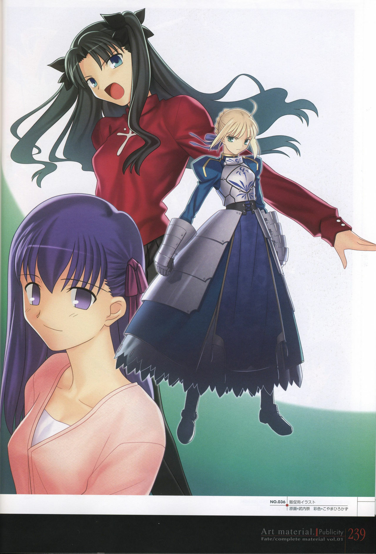 [Type-Moon] Fate/complete material I - Art material. page 244 full