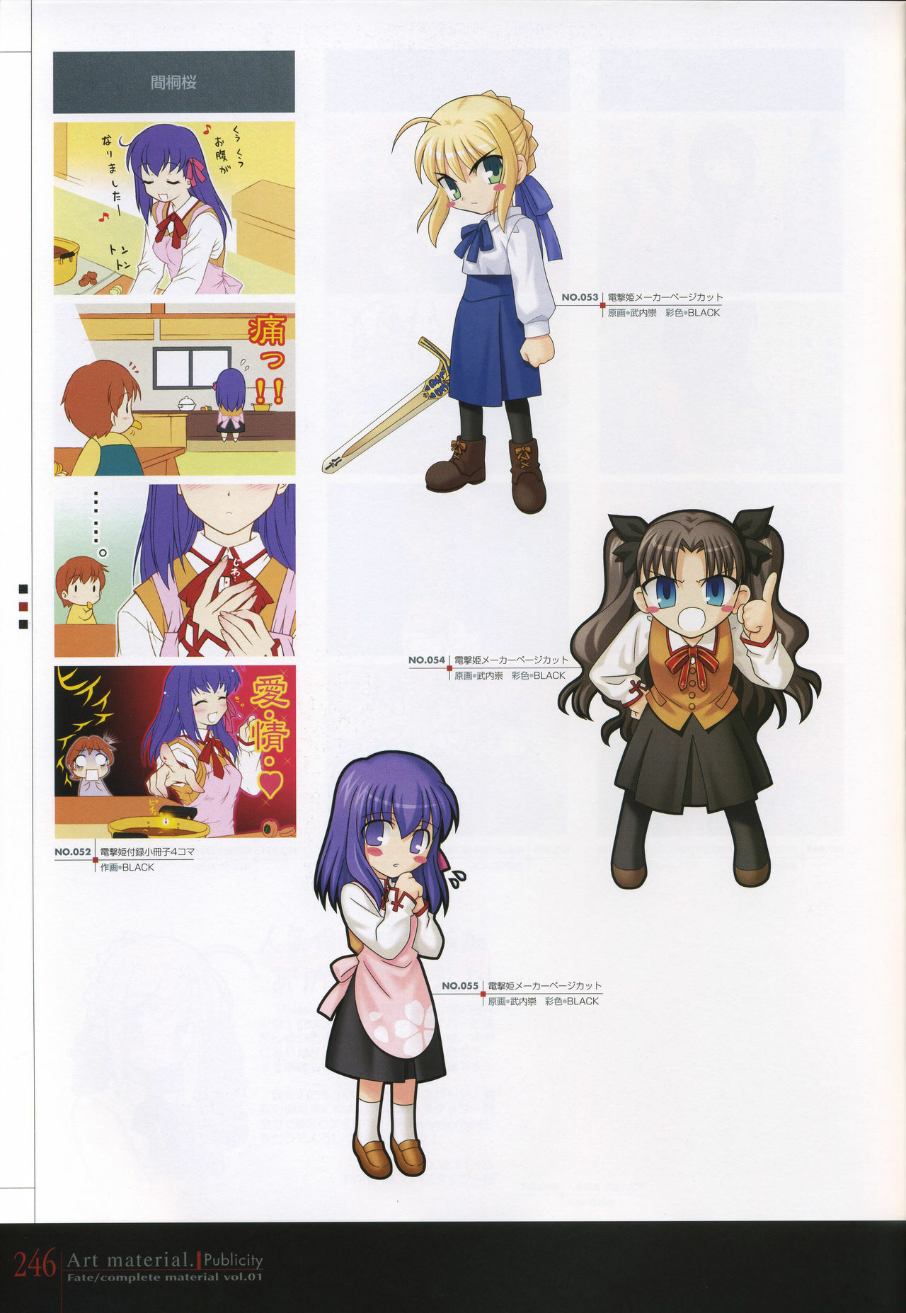 [Type-Moon] Fate/complete material I - Art material. page 251 full