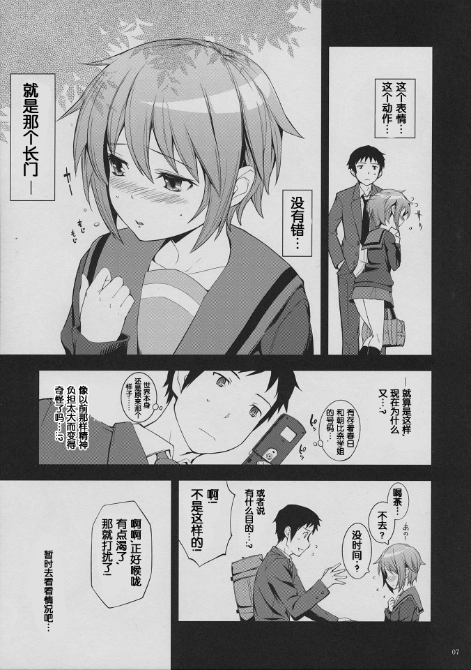 (C80) [Wechselhaft (Kima-gray)] Nagato Yuki no Konzai - The Coexistence of Yuki Nagato (Suzumiya Haruhi no Yuuutsu) [Chinese] [工口神社汉化] page 6 full