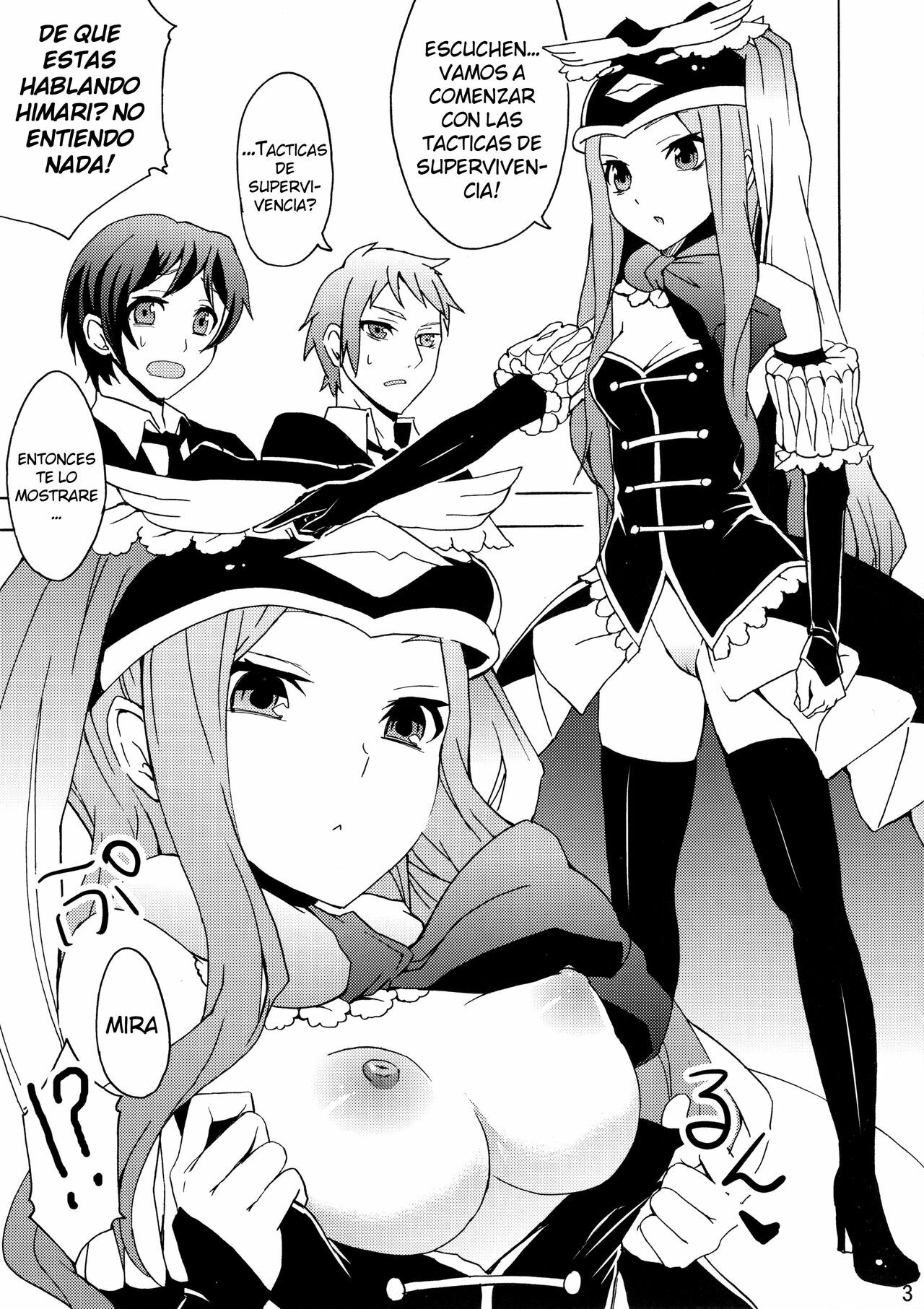 (C80) [Otabe Dynamites (Otabe Sakura)] Seizon Senryaku, Shimashouka (Mawaru Penguindrum) [Spanish] [Koi Subs] page 2 full