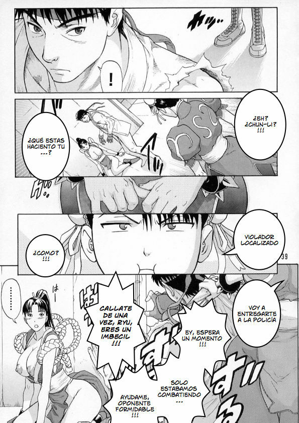 (C75) [Bakuretsu Fusen (Denkichi)] Ore yori Tsuyoi Yatsu ni I need you! (Street Fighter) [Spanish] [Hentai FX] page 36 full