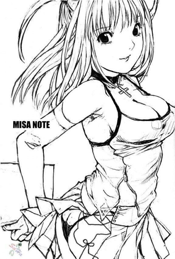 (ComiComi 7) [Nekomataya (Nekomata Naomi)] Misa Note (Death Note) [Russian] {ydzen} page 2 full