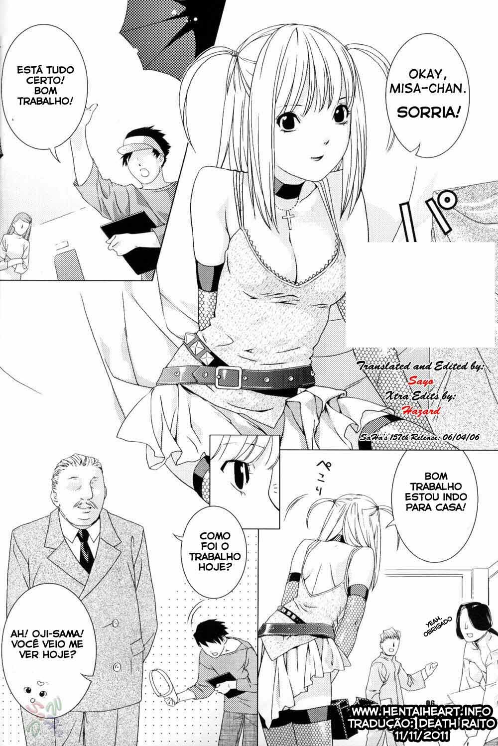 (ComiComi 7) [Nekomataya (Nekomata Naomi)] Misa Note (Death Note) [Portuguese-BR] [HentaiHeart] page 5 full