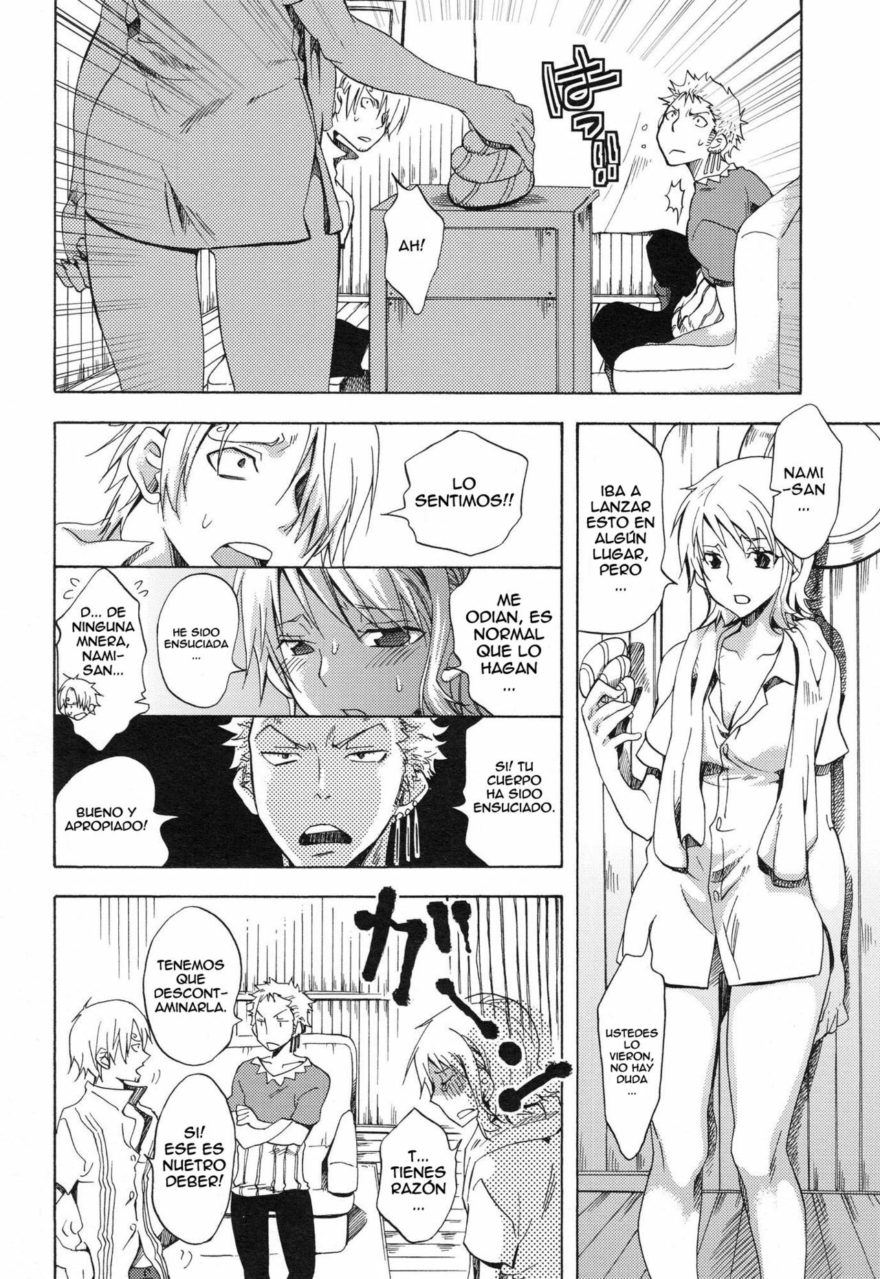 (SC48) [Kurione-sha (YU-RI)] EROTIC WORLD (One Piece) [Spanish] [XP95-Hentai] page 17 full