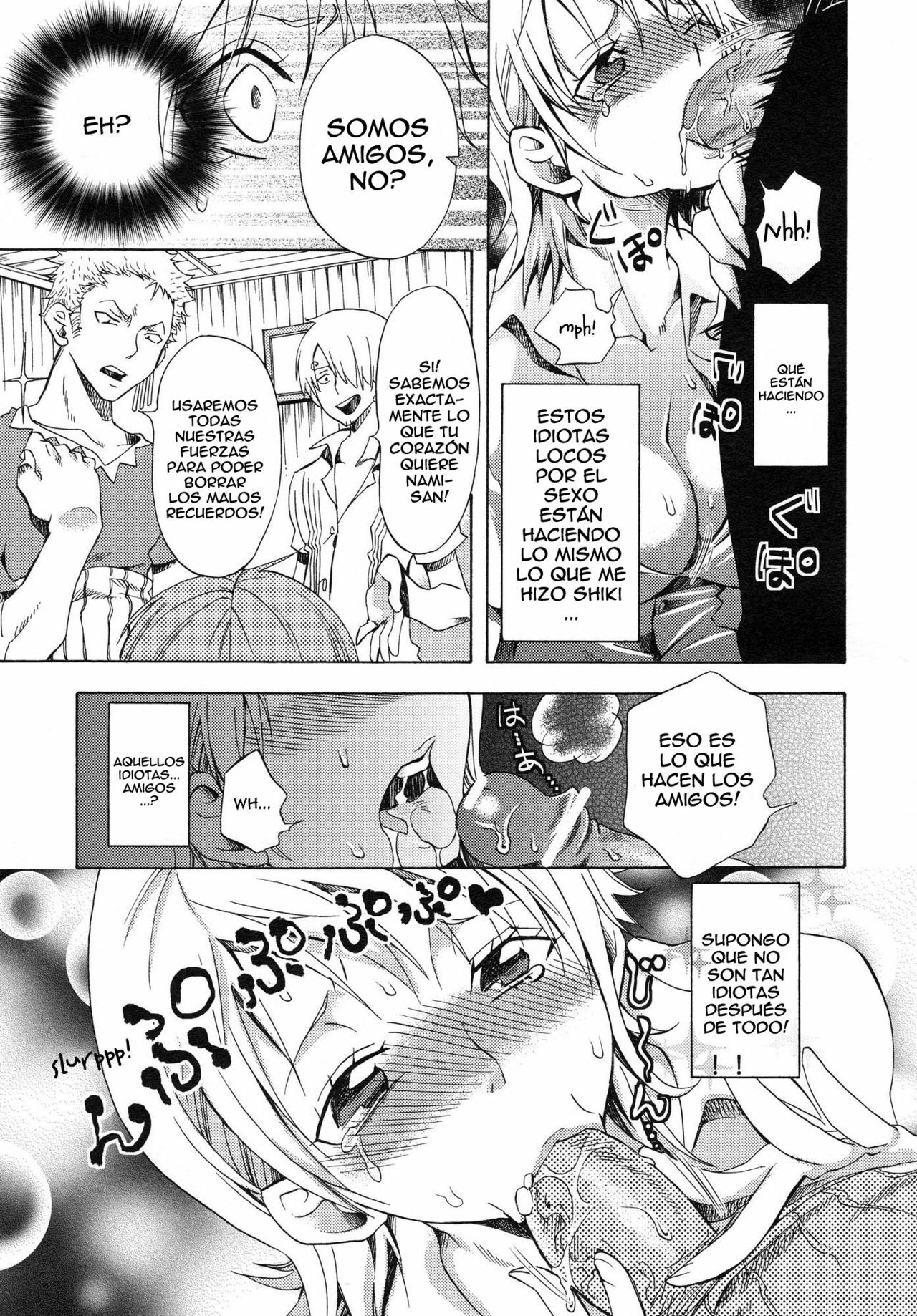 (SC48) [Kurione-sha (YU-RI)] EROTIC WORLD (One Piece) [Spanish] [XP95-Hentai] page 20 full