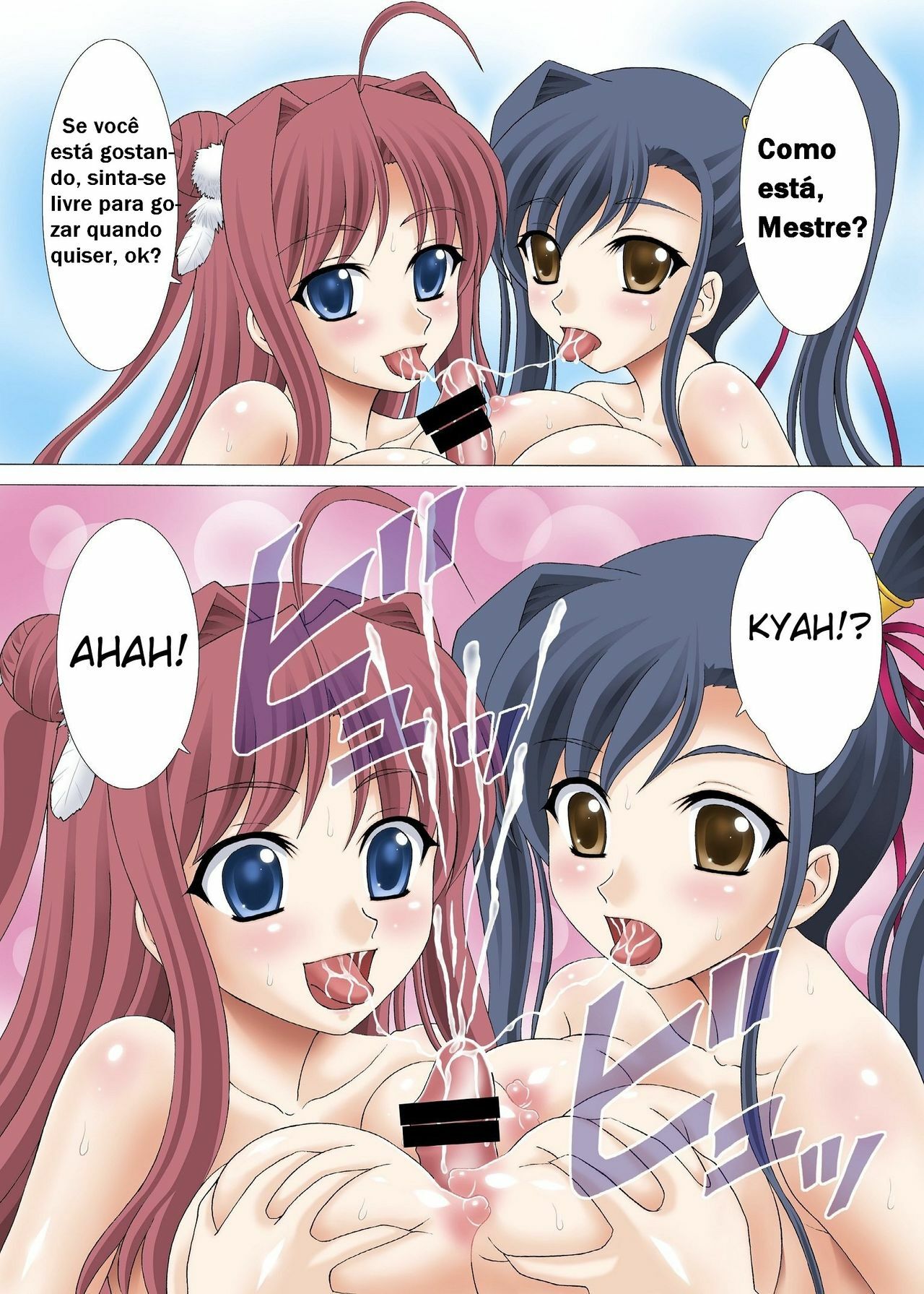 [YASRIN-DO (Yasu Rintarou)] Onsen Musou (Koihime Musou) [Portuguese-BR] [Hentai Heart] [Digital] page 8 full